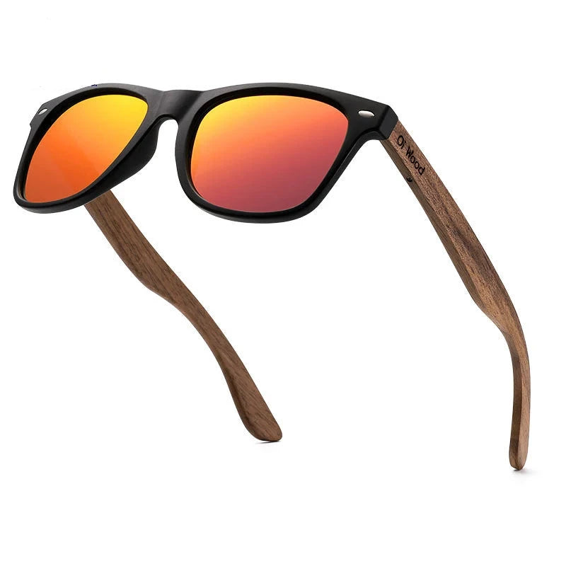 Wooden Square Sunglasses