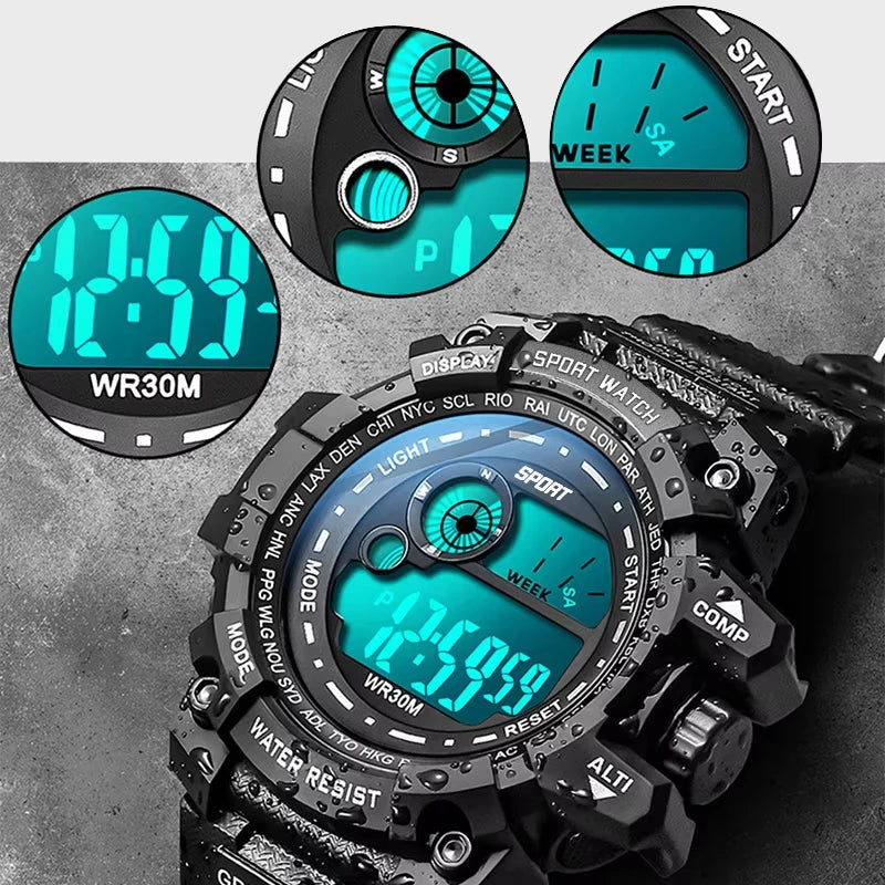 Military Waterproof Digital Watch