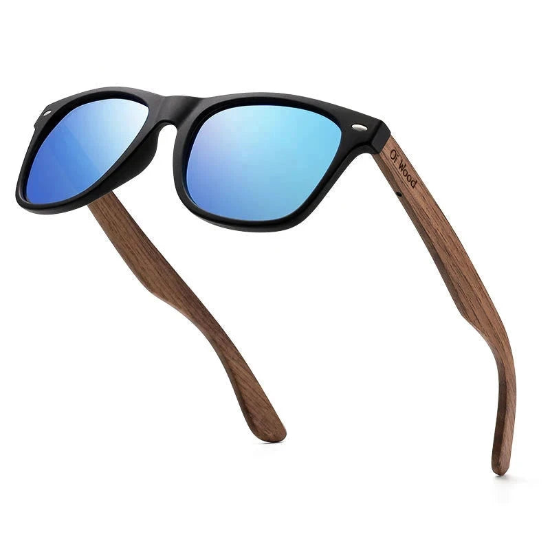 Wooden Square Sunglasses