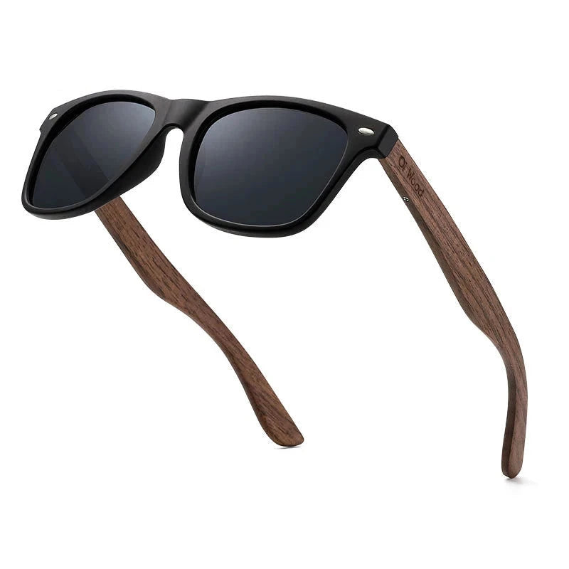 Wooden Square Sunglasses