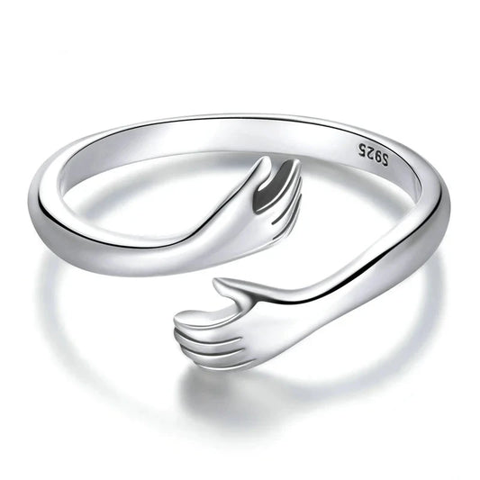 Sterling Silver Hug Ring