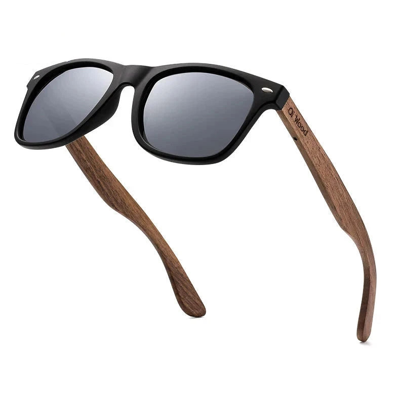 Wooden Square Sunglasses